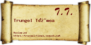 Trungel Tímea névjegykártya